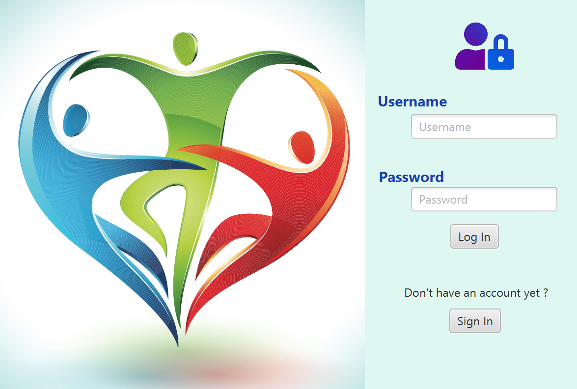 login page