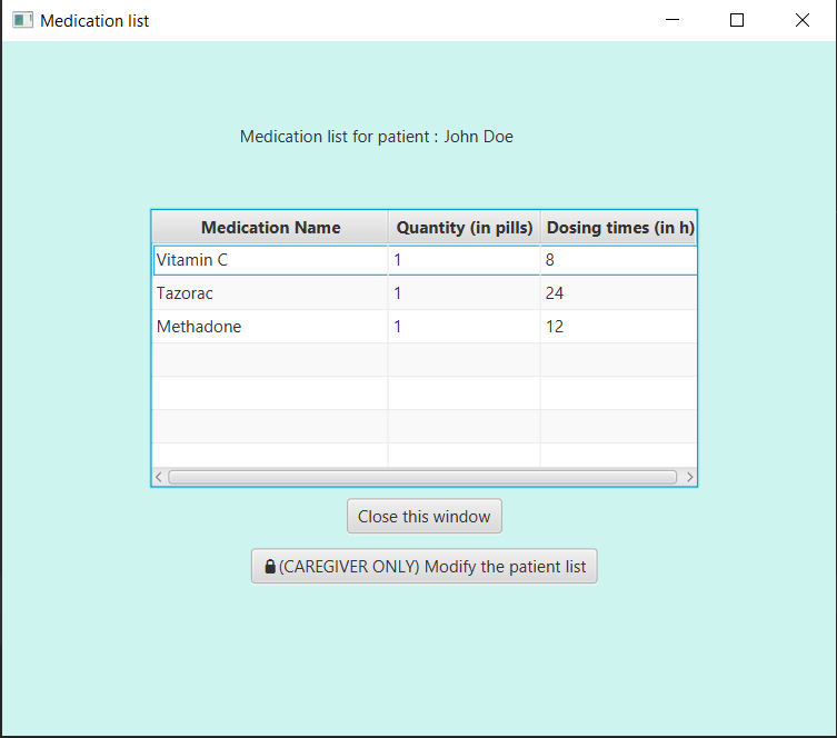 medication page